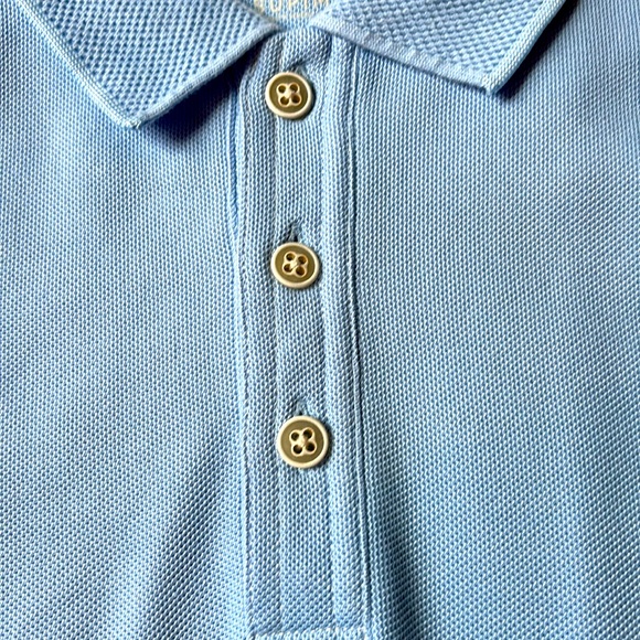Tommy Bahama blue Island zone polo. - Picture 4 of 5
